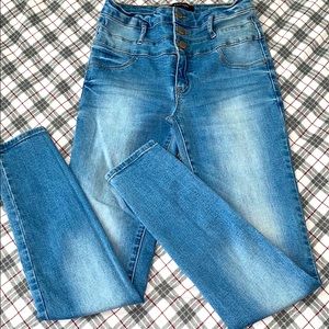 Refuge Light/dark blue high waisted jeans SOLD